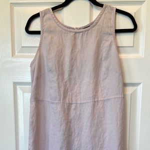 GAP maxi linen dress in light pink/purple
